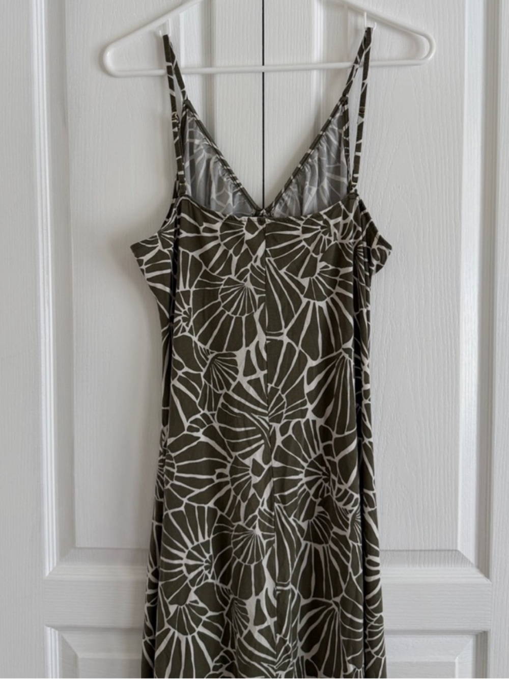 LOFT Shell Ruched Strappy Midi Dress - Picture 4 of 7